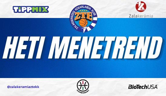 Csapataink heti menetrendje 10.28.-11.03.